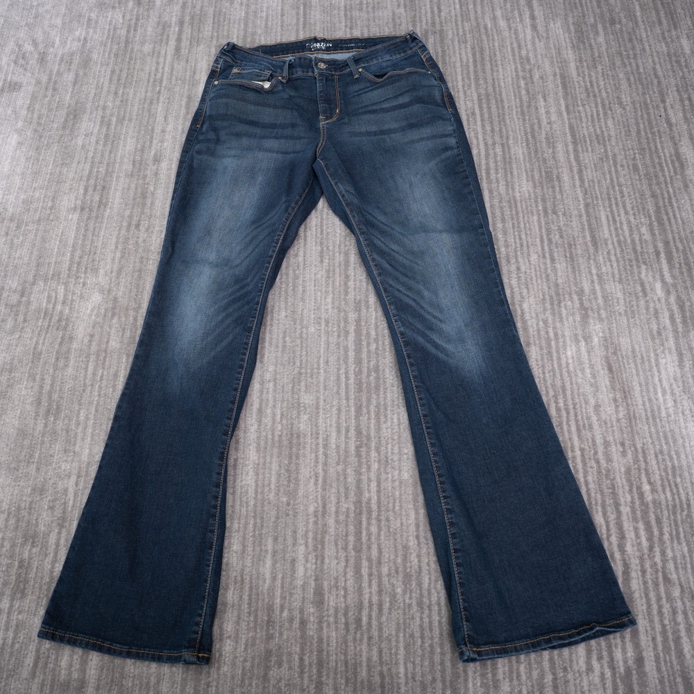 Denizen Levi's Modern Boot Cut Jeans Women 8 Blue Excellent Dark Wash Stretch